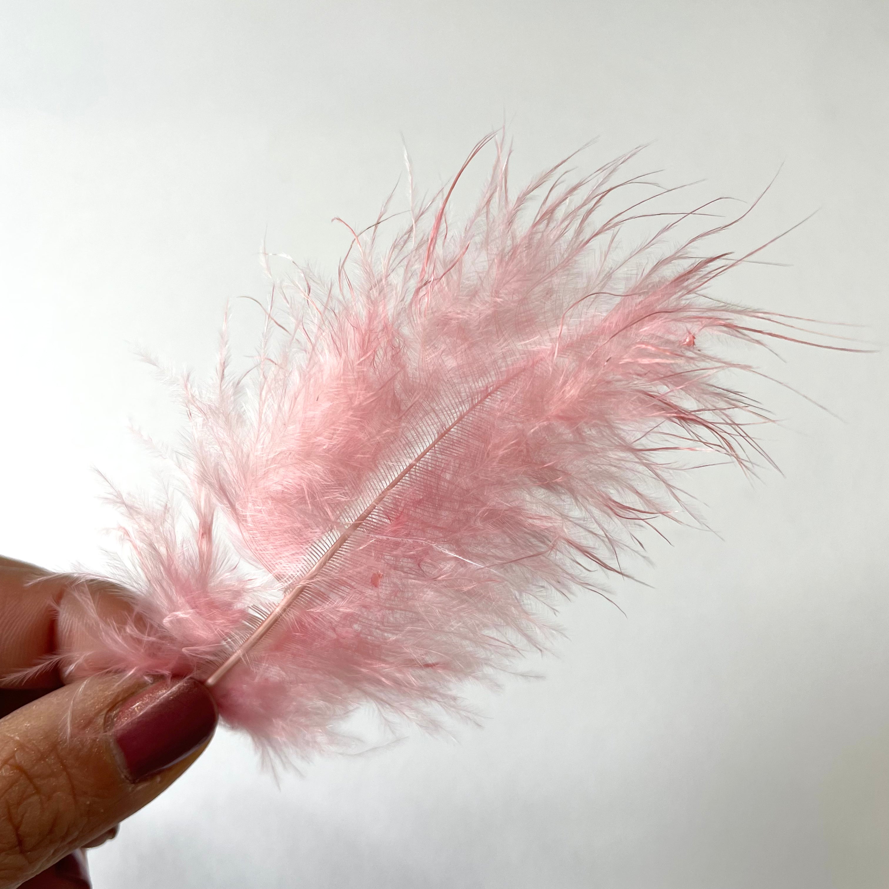 Fluffy Marabou Feather Plumage Pack 10 grams - Dusty Pink