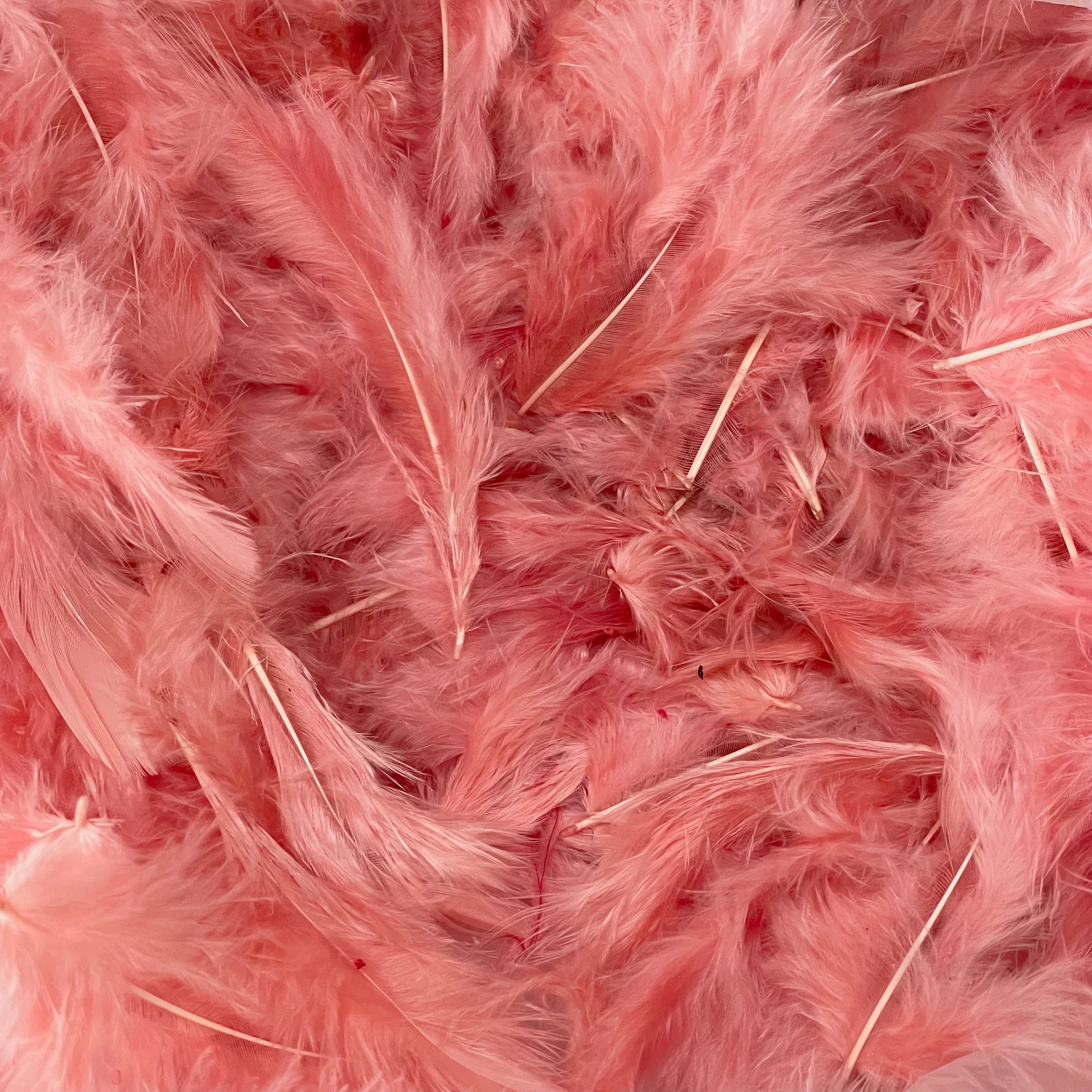 Fluffy Marabou Feather Plumage Pack 10 grams - Dusty Pink