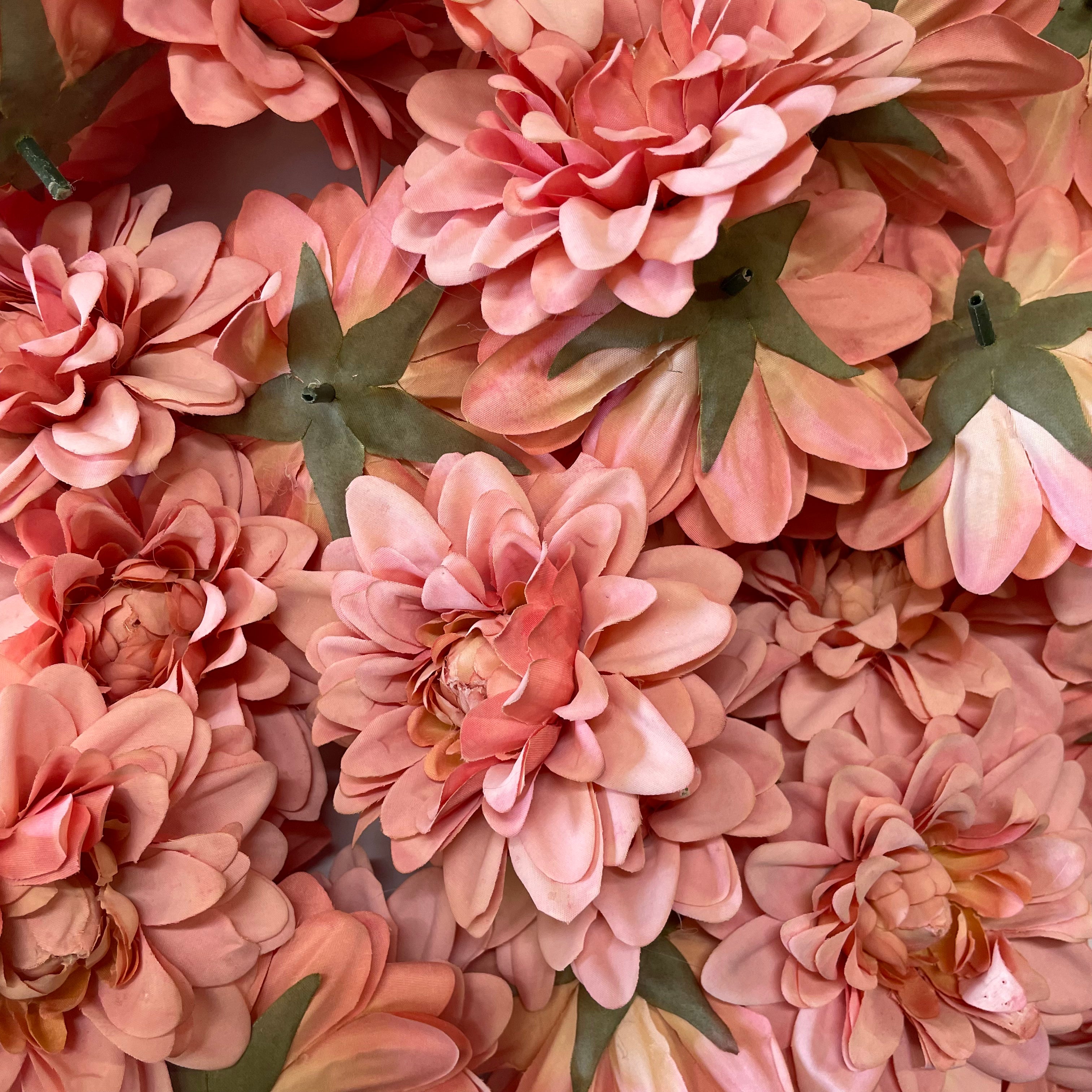 Artificial Silk Flower Heads - Dusty Pink Chrysanthemum Style 26 - 1pc