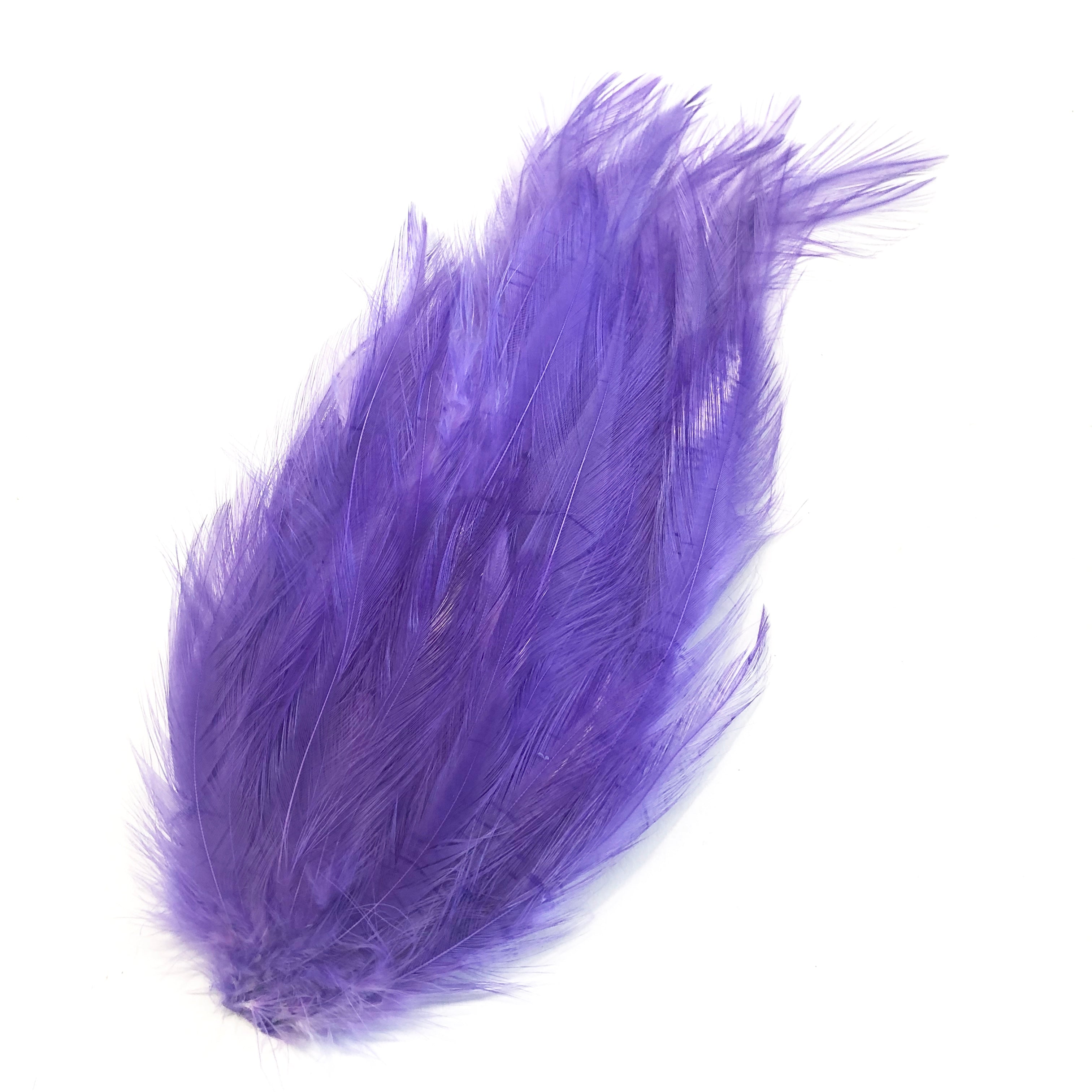 Coque Hackle Feather Pad - Purple