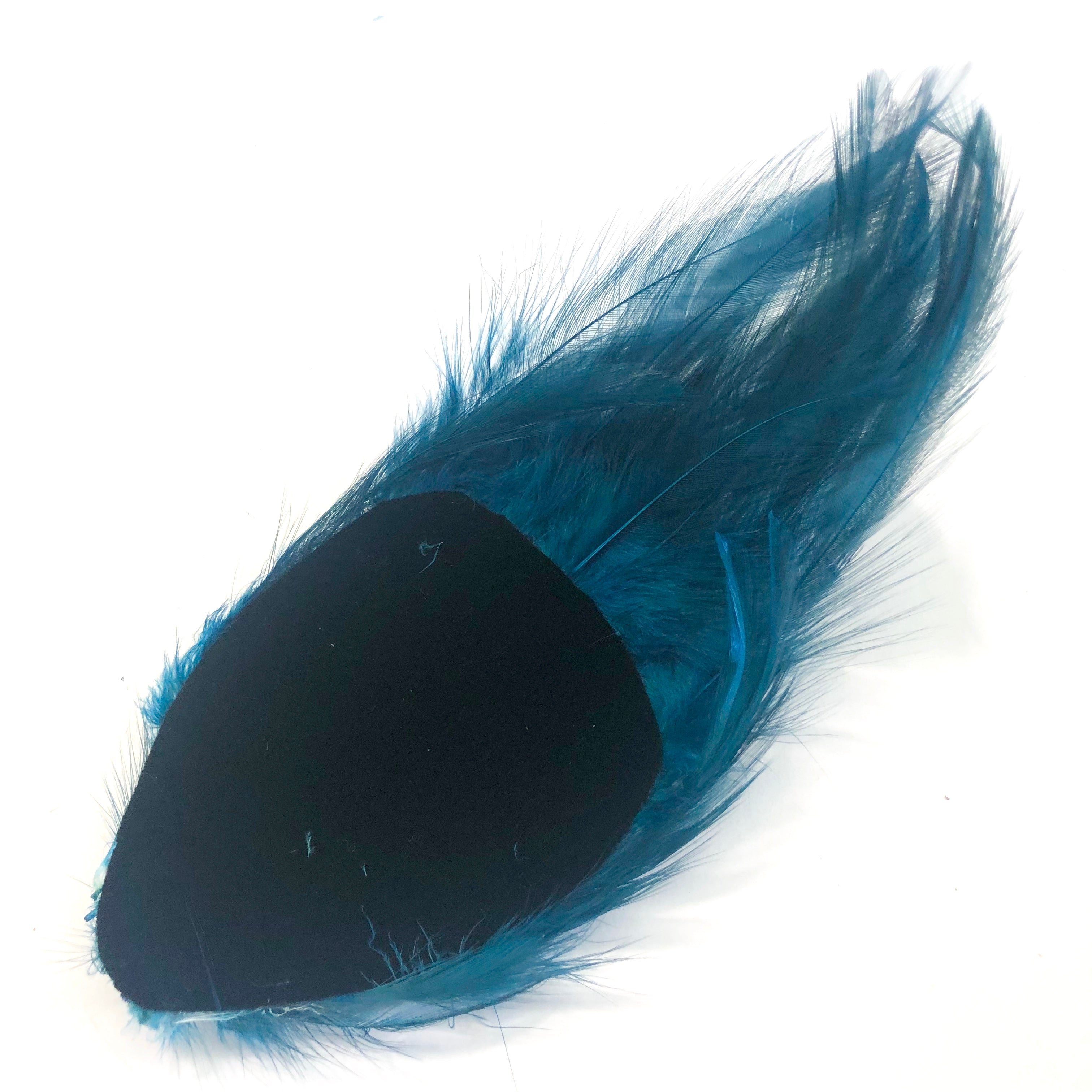Coque Hackle Feather Pad - Teal
