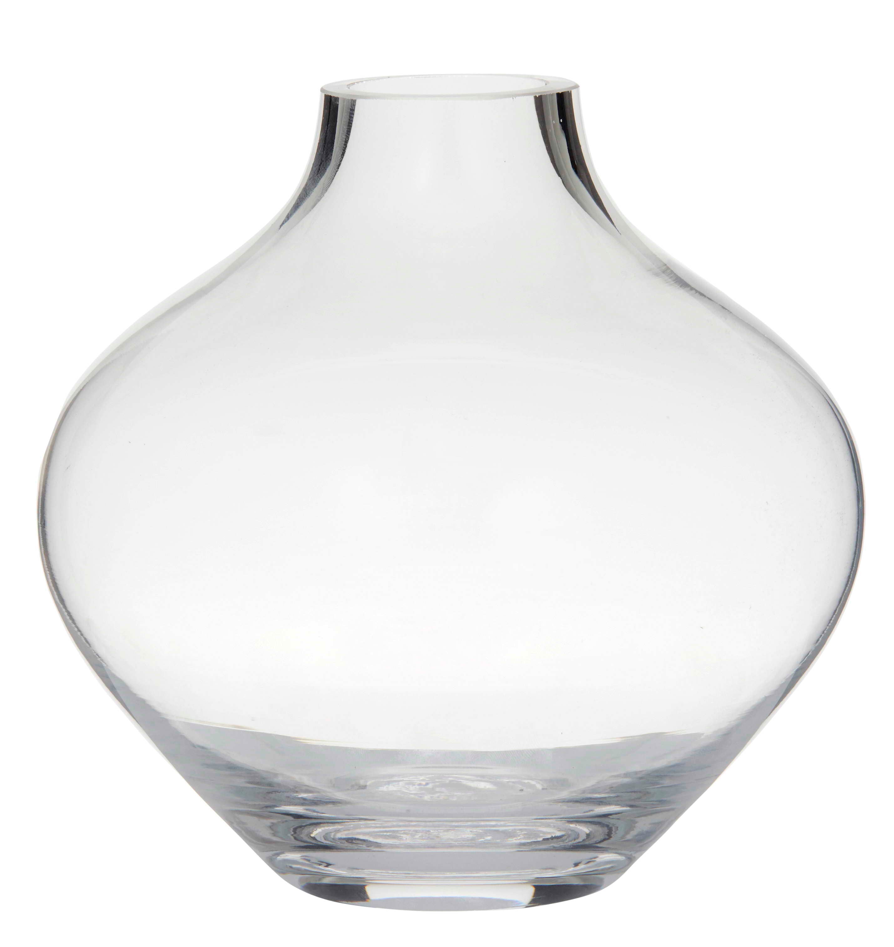 Glass Amalfi Idah Vase (16Dx17cmH) Clear
