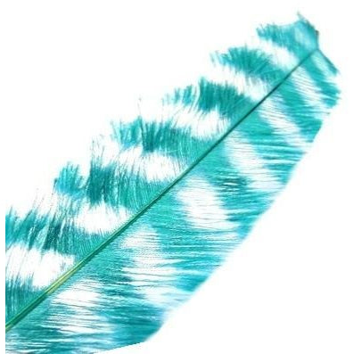 Ostrich Feather Small Diamond Cobweb - Turquoise 3 Pack