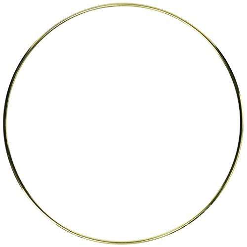 Metal Hoop Ring Dreamcatcher Craft - 35cmD Gold