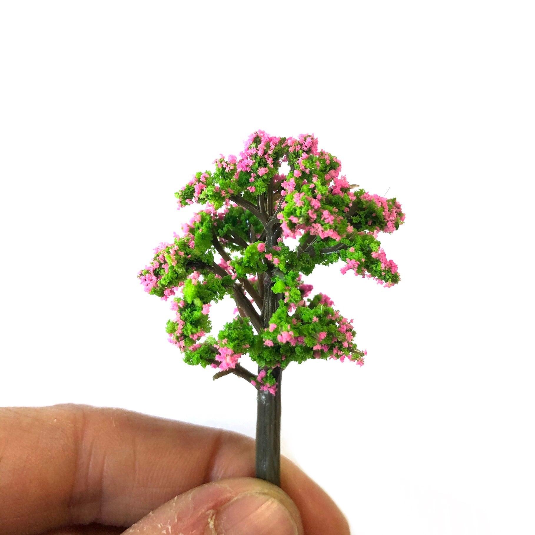 Fairy Garden Terrarium Miniature Micro Landscape Cherry Blossom Tree