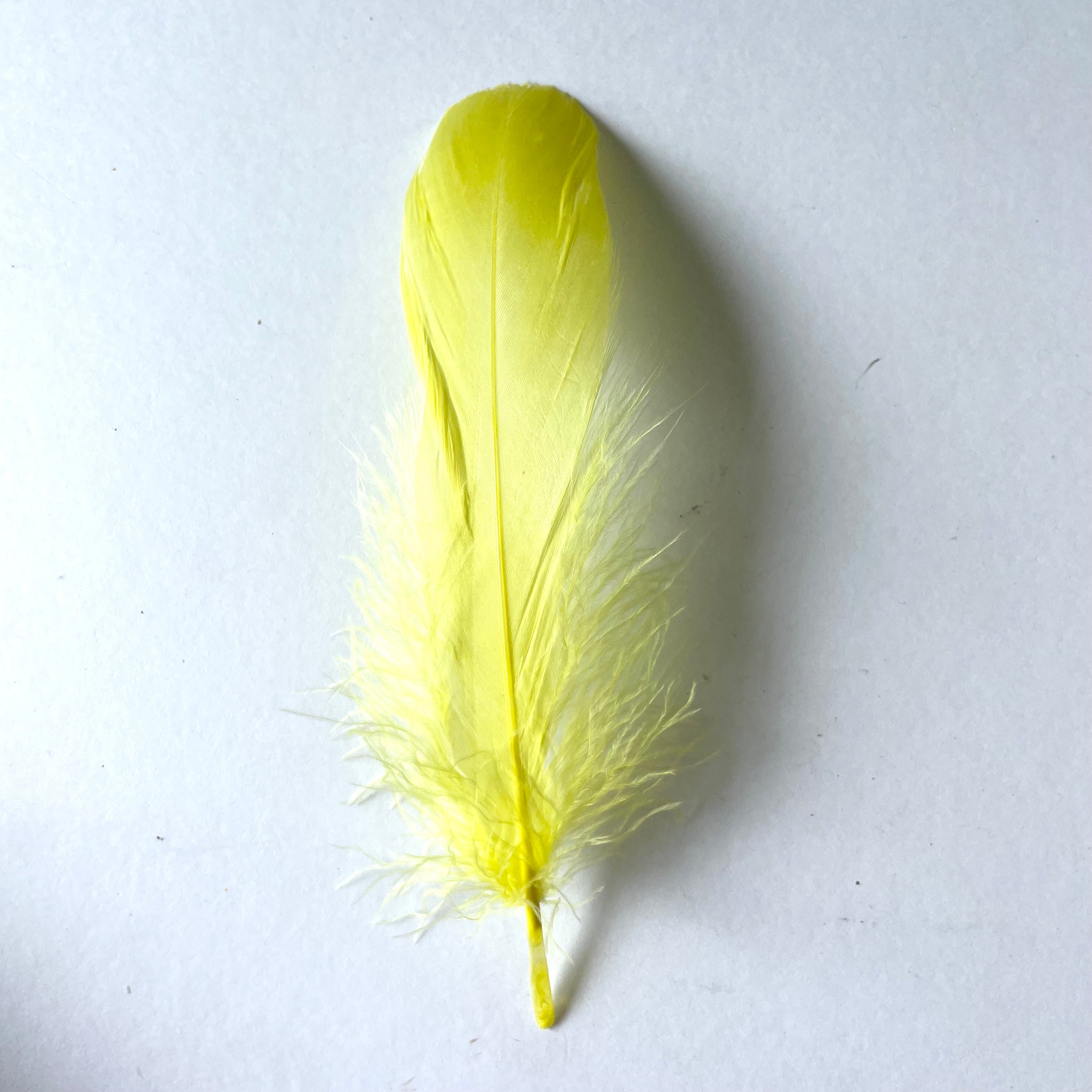 Goose Nagoire Feathers 10 grams - Soft Yellow
