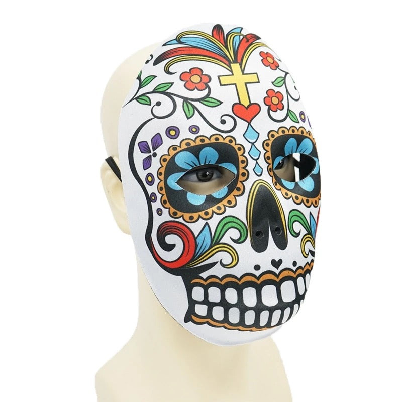 Halloween Mexican Sugar Skull Mask - Style 1