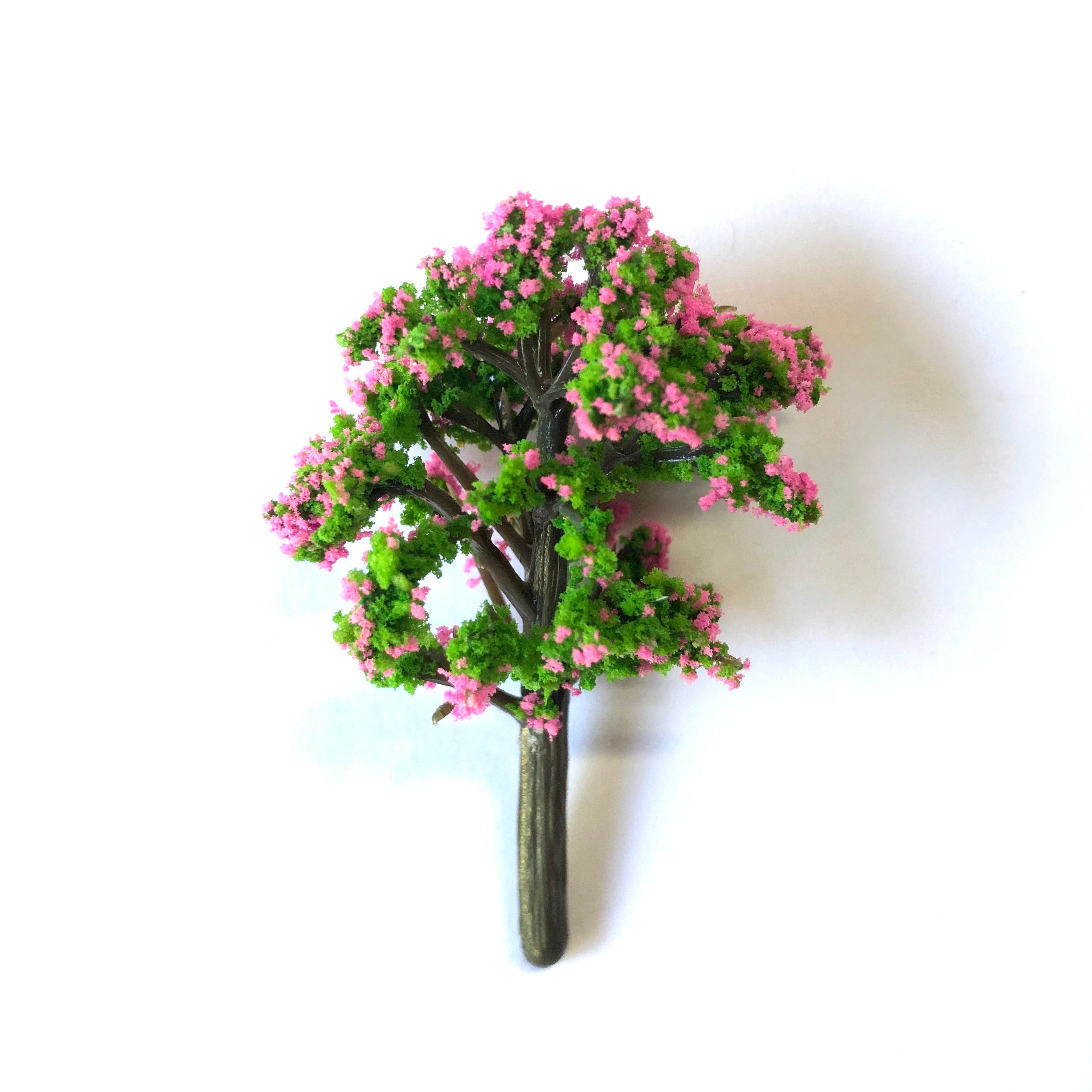 Fairy Garden Terrarium Miniature Micro Landscape Cherry Blossom Tree