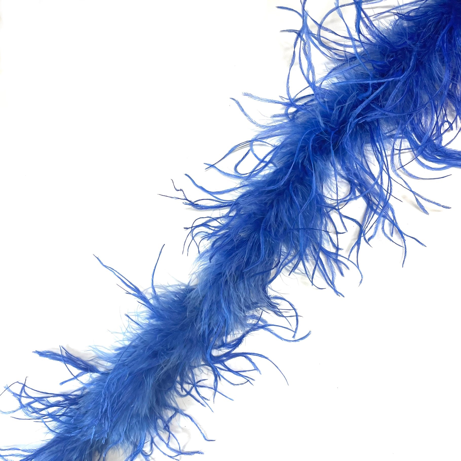 Ostrich & Marabou Feather Boa - Royal Blue