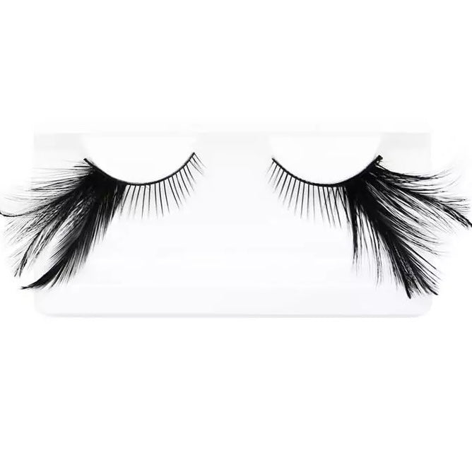 SIDE Long Feather Eyelashes - Black