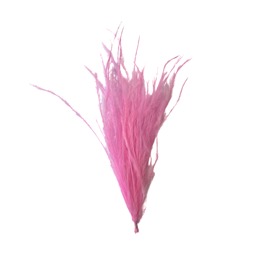 Ostrich Feather Pincher - Hot Pink