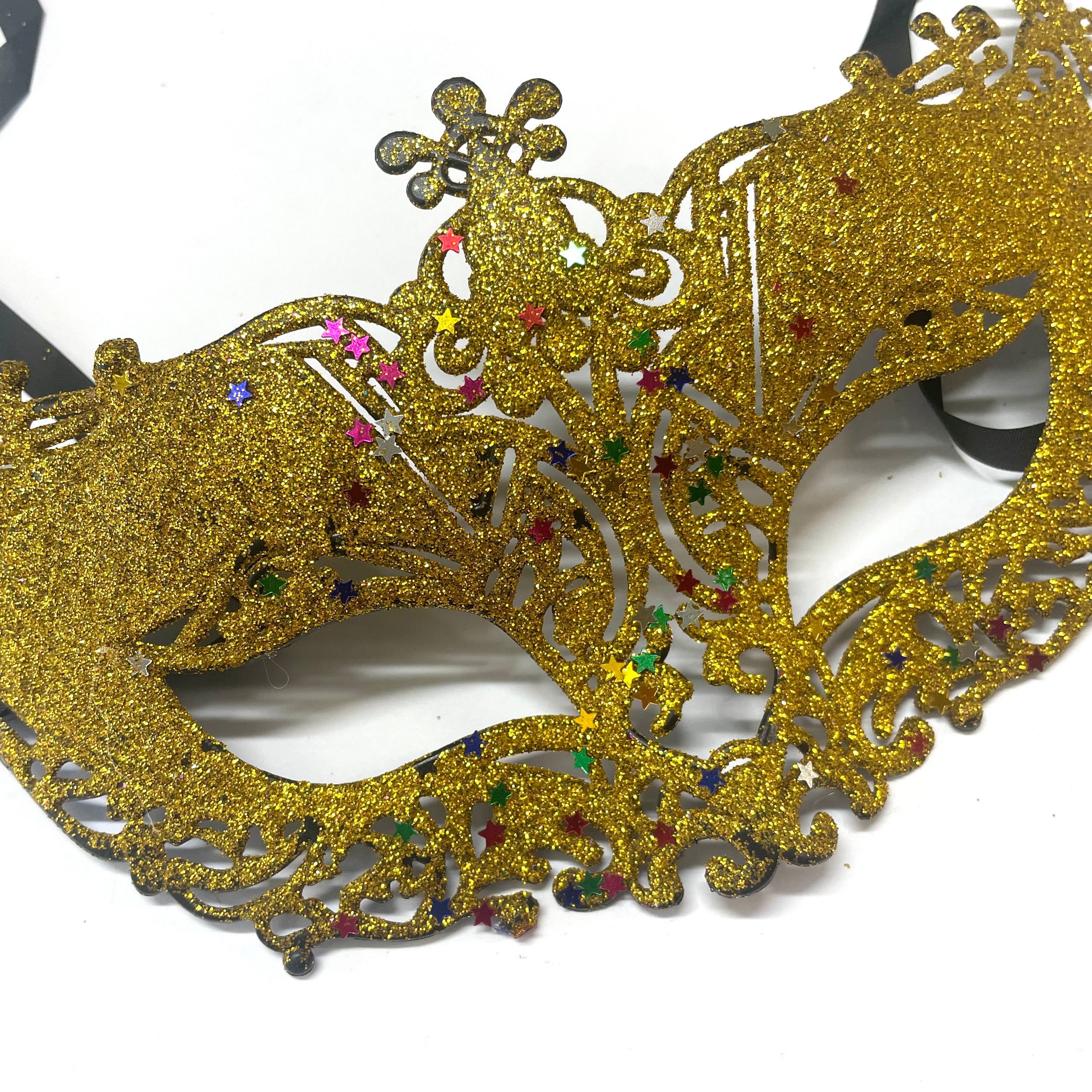 Women Lace Sexy Elegant Masquerade Ball Party Mask - Gold ((Style 5))