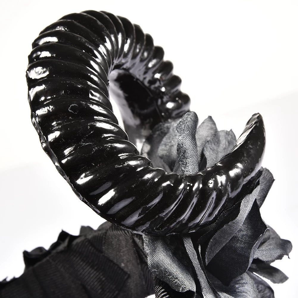 Halloween Sheep Horns Skull Devil Horn Goth Headband