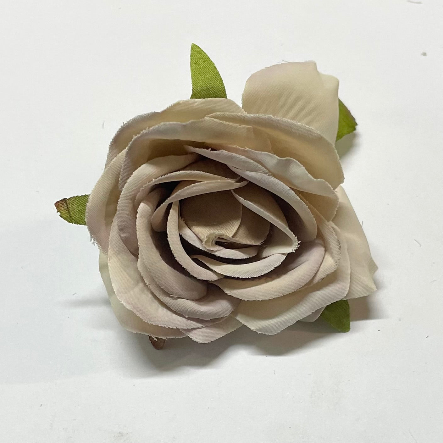 Artificial Silk Flower Head - Mushroom Rose Style 49 - 1pc