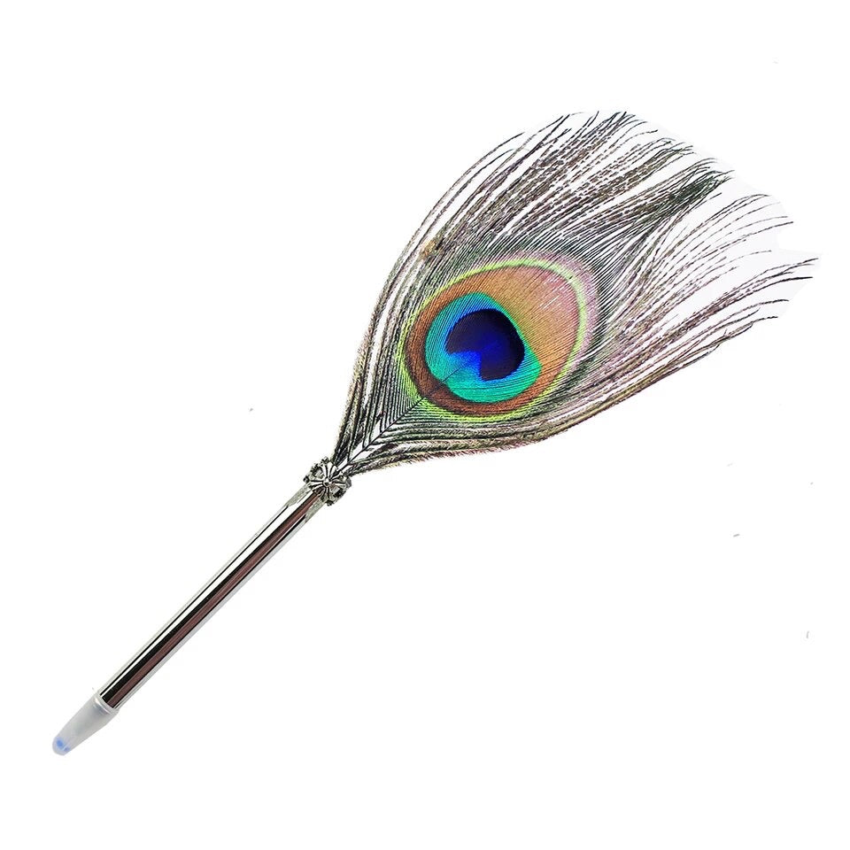 Peacock feather ballpoint pen Clearance
