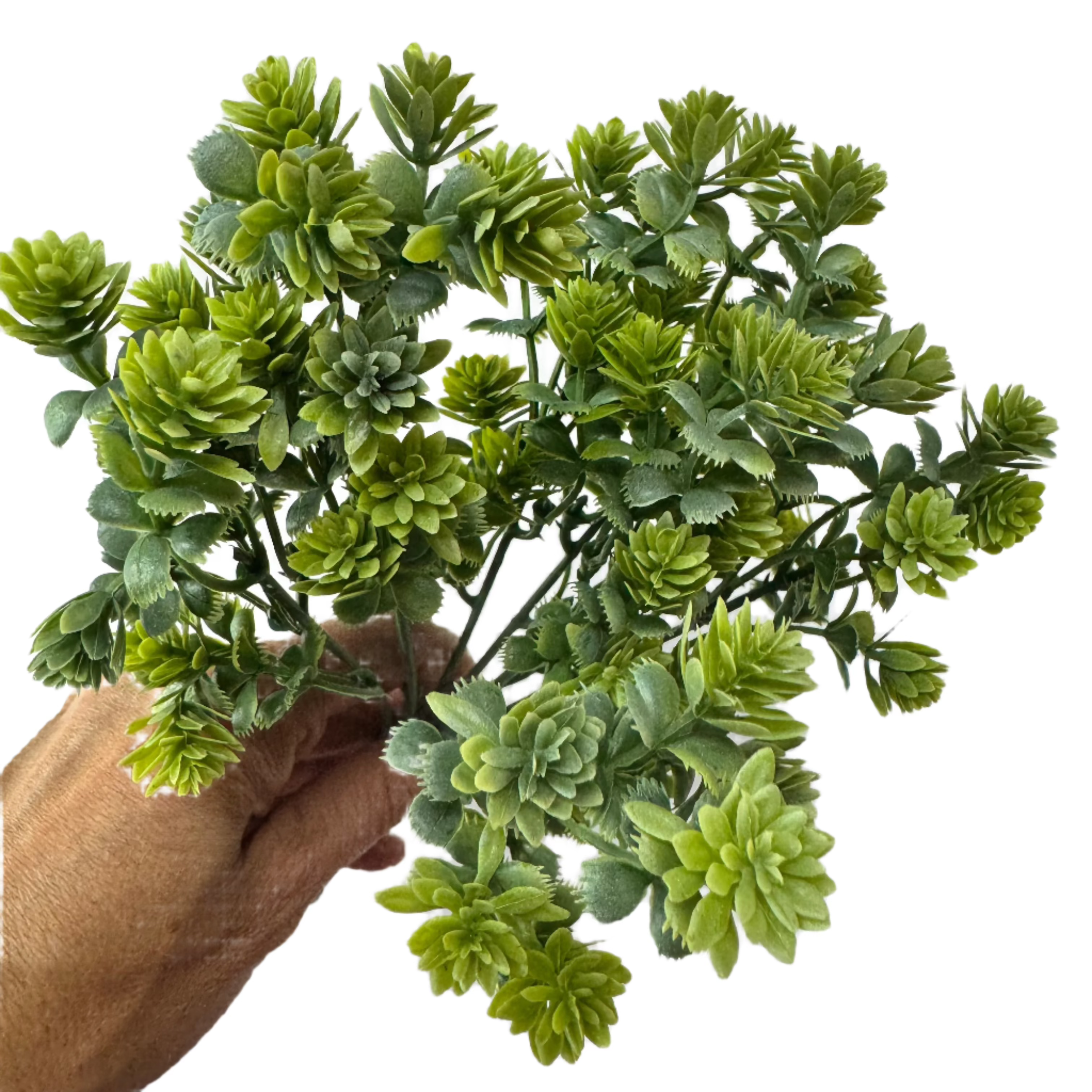Artificial Succulent Leaf Greenery Bush - Green