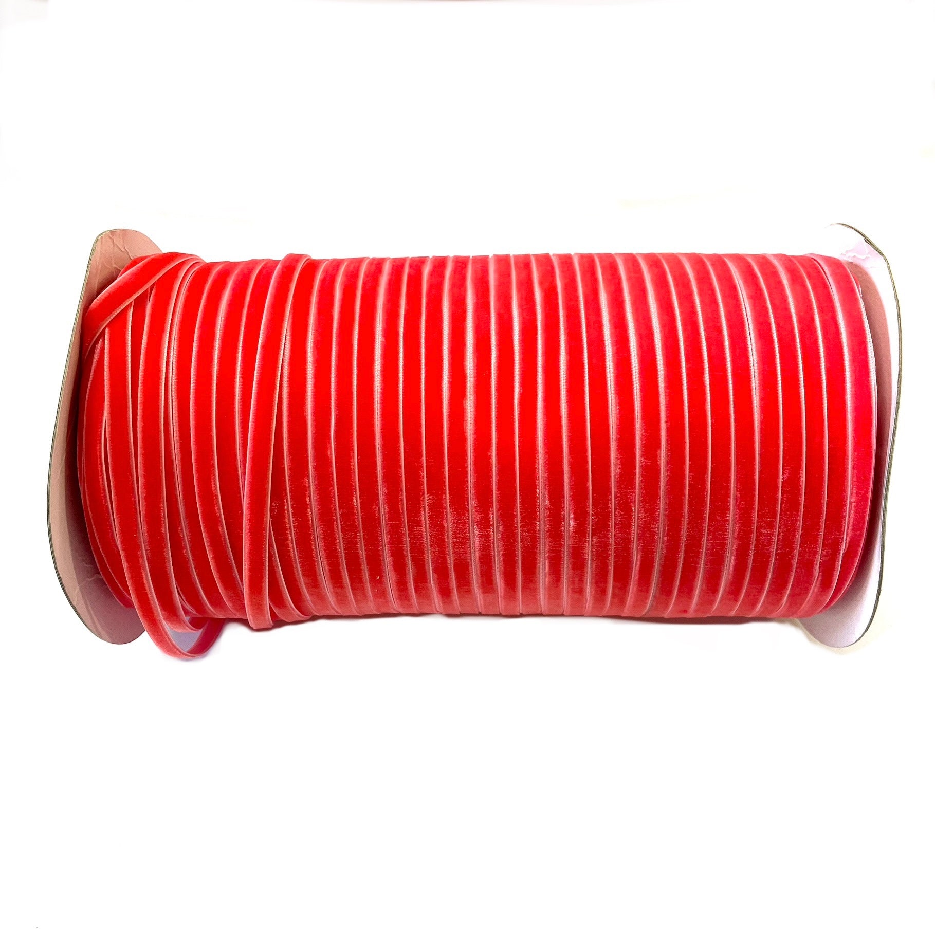 Velvet Single Face 6mm Soft Ribbon per 10 mtrs - Watermelon – Feather ...