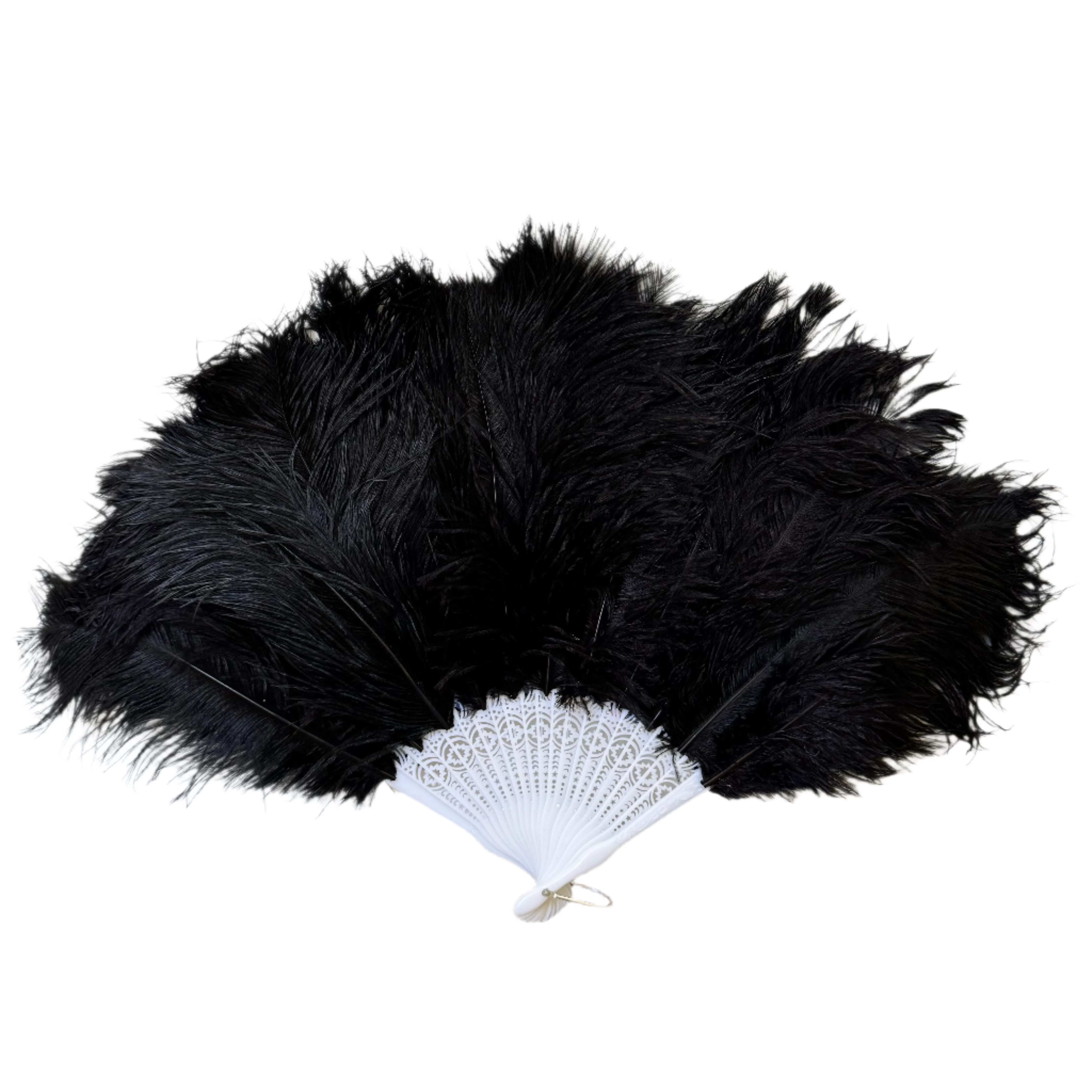 Costume Dance Ostrich Feather Fan - Classic