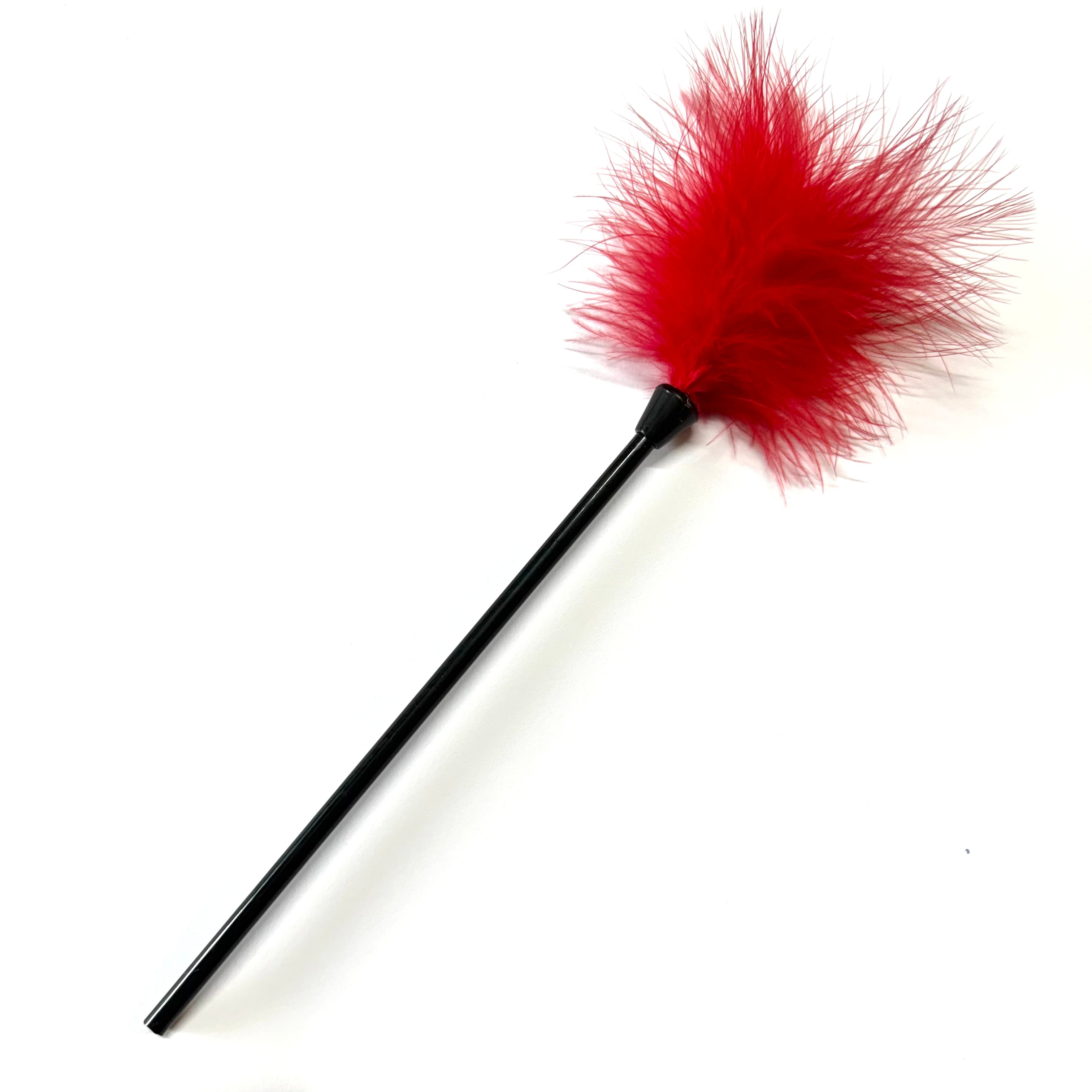 Red Hot Tease Marabou Feather Tickler