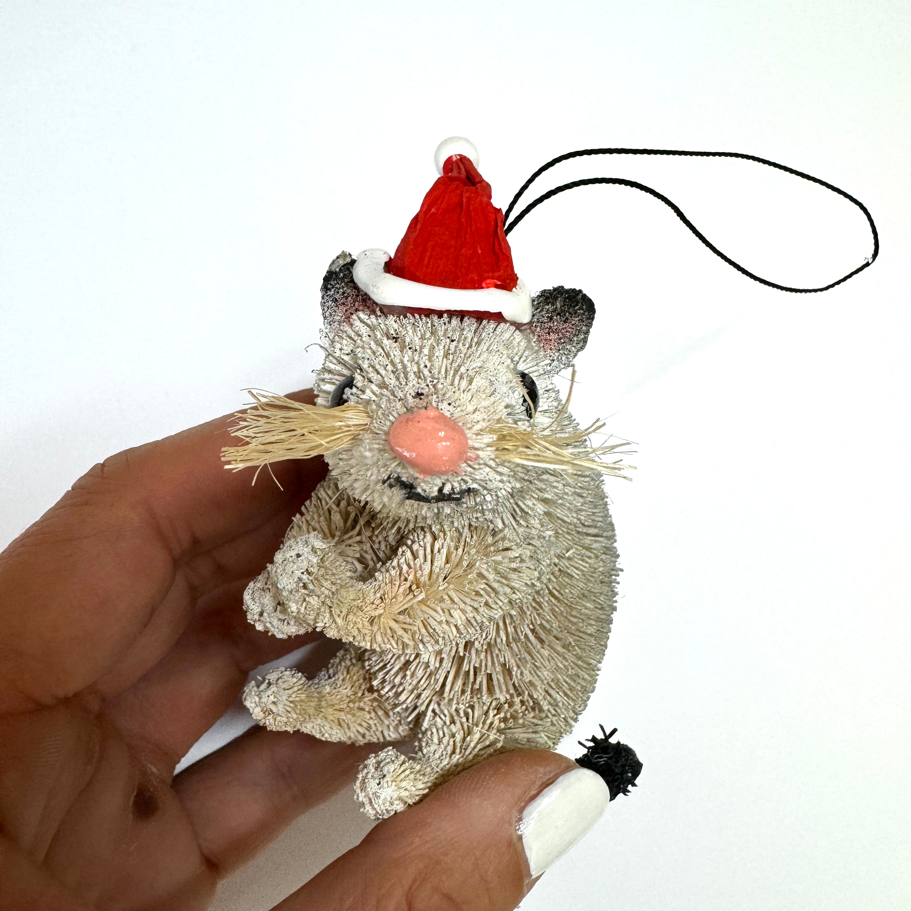 Christmas Tree Ornament Decoration Australian Native - Possum with Santa Hat