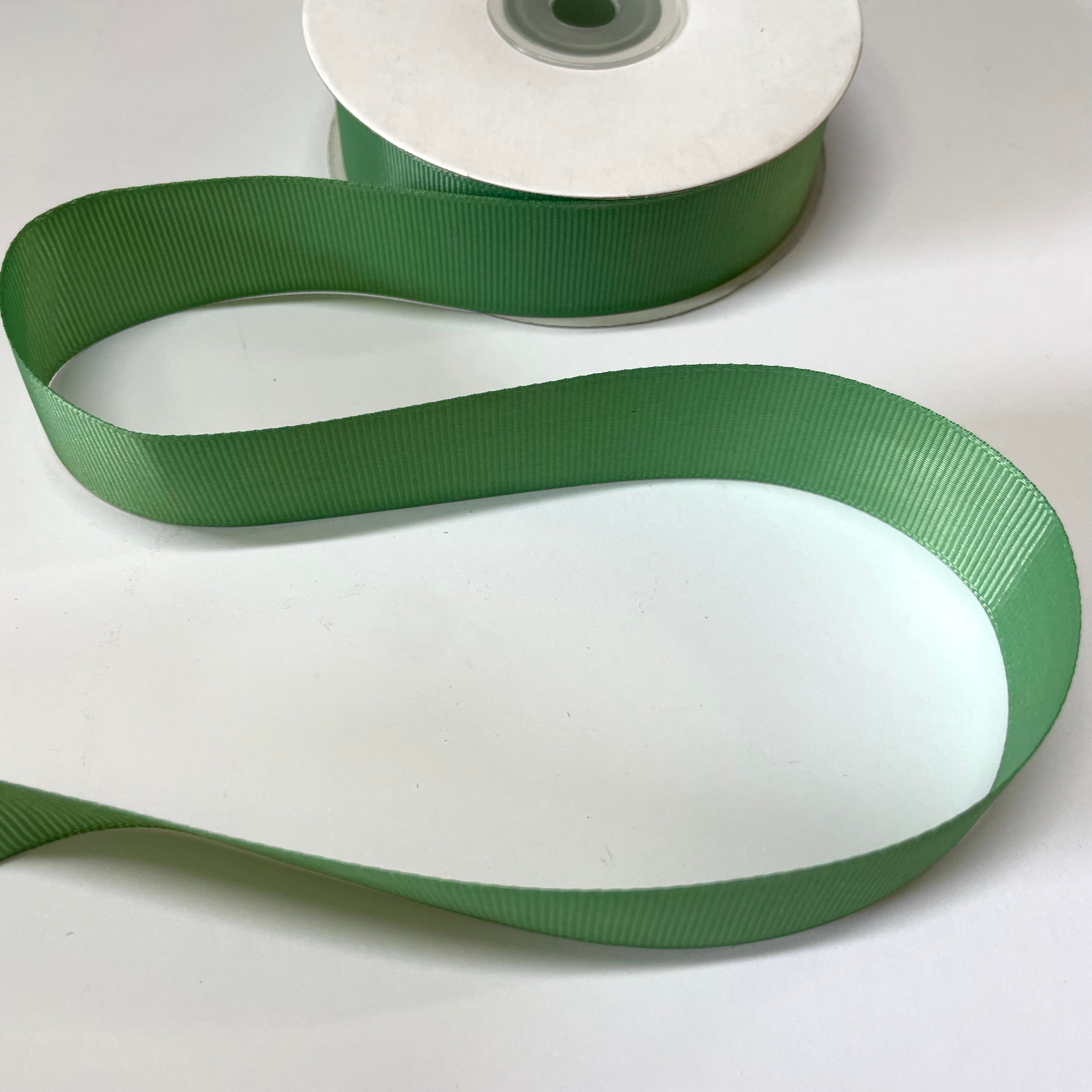 25m Ribon Grosgrain Plain 25mm Ribbon 25 Yard Spool - Sage – Feather.com.au