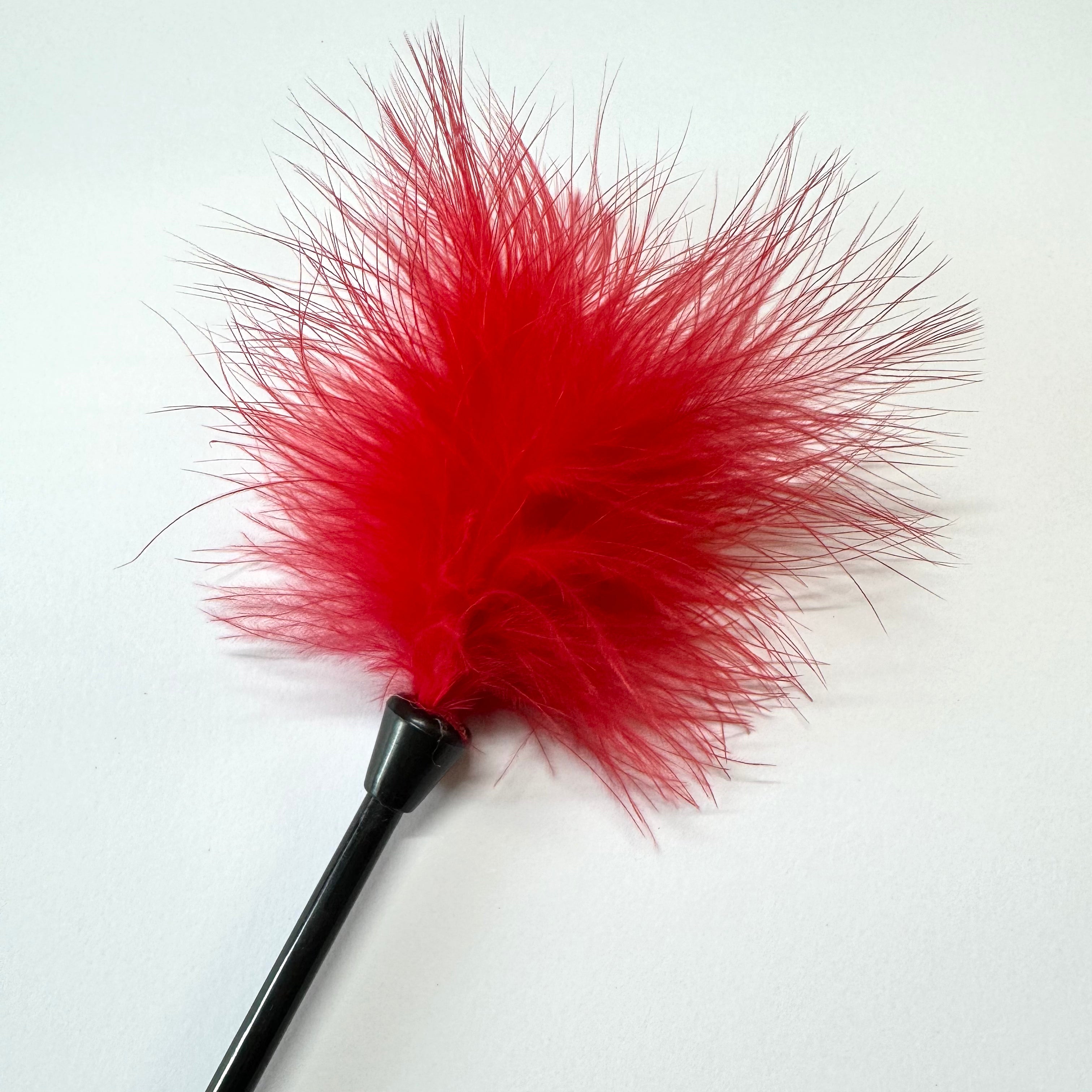 Red Hot Tease Marabou Feather Tickler