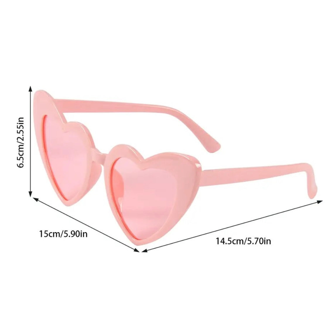 Bride to Be Bach Bachelorette Love Heart Sunglasses - Pink