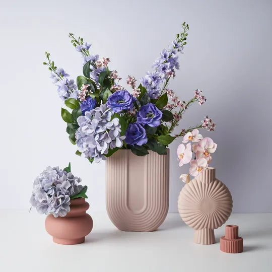 Artificial Silk Geraldton Wax Flower Stem Spray - Pink (Style 2)