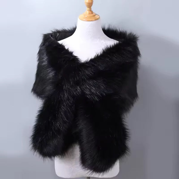 great gatsby fur shawl