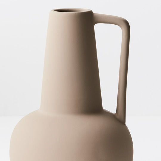 Ceramic Lucena Vase (22cmH x 14.5cmD) - Sand