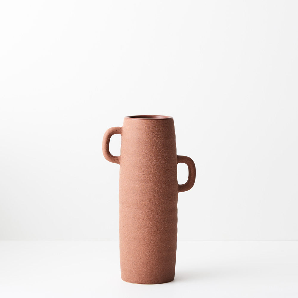 Ceramic Mona Vase (25.5cmH x 14.5cmD) - Gingerbread