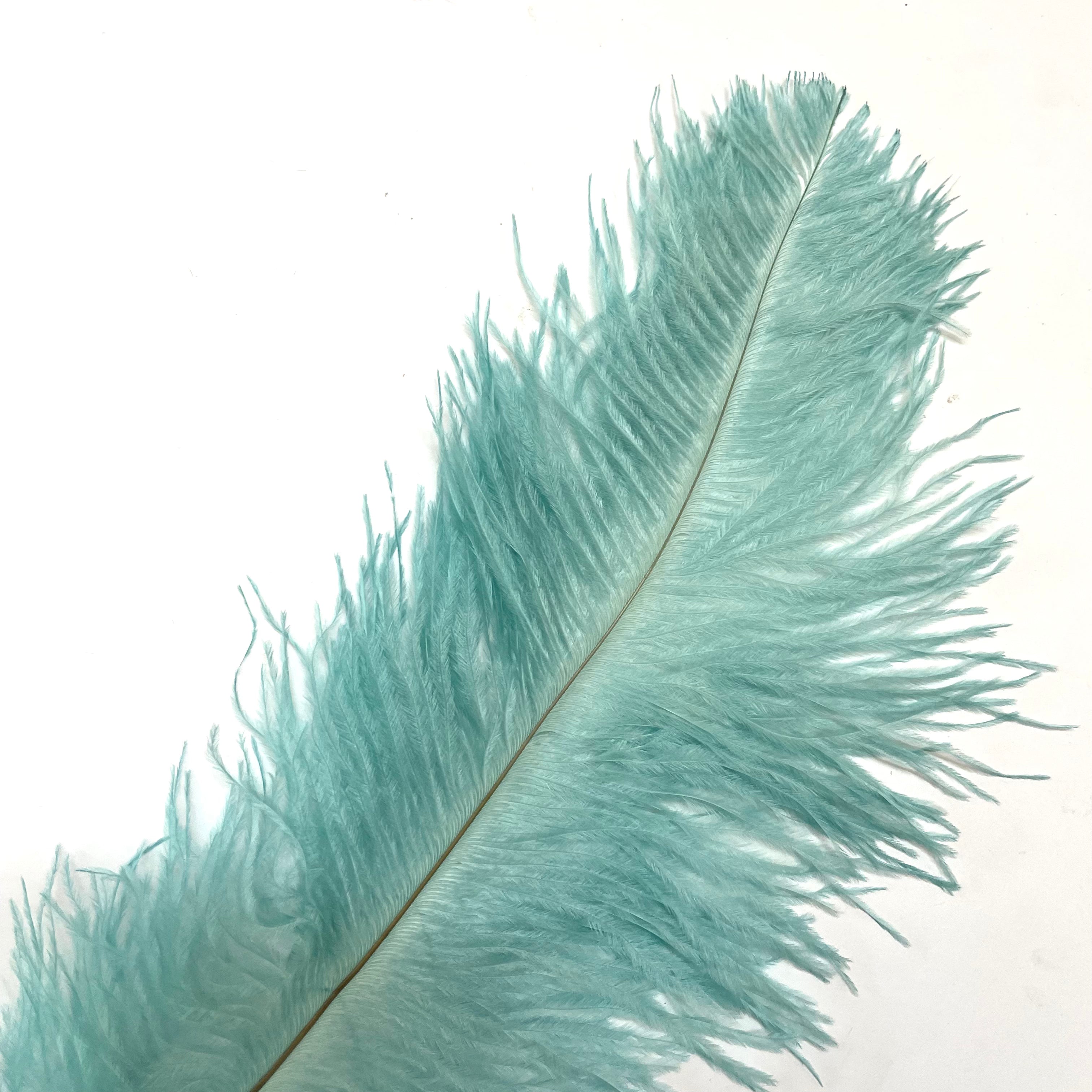 Ostrich Blondine Feather 25-40cm x 10 pcs - Spearmint