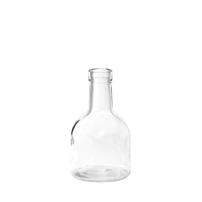 Glass Vintage Bottle Bud Vase (3.3TDx8.4BDx15cmH) Clear