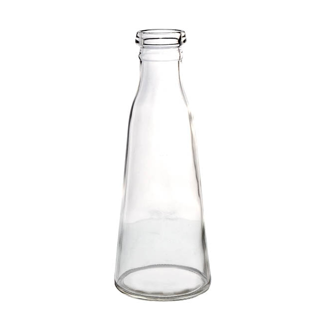 Glass Vintage Evelyn Bottle Bud Vase (8.5x22.5cmH) Clear