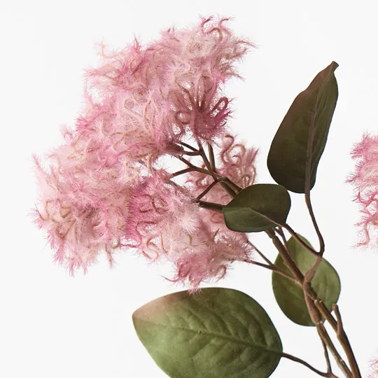Artificial Smoke Bush Flower Spray - Pink Mauve