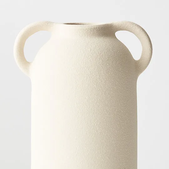 Ceramic Vase Nalani (20.5cmH x 10cmD) - Ivory