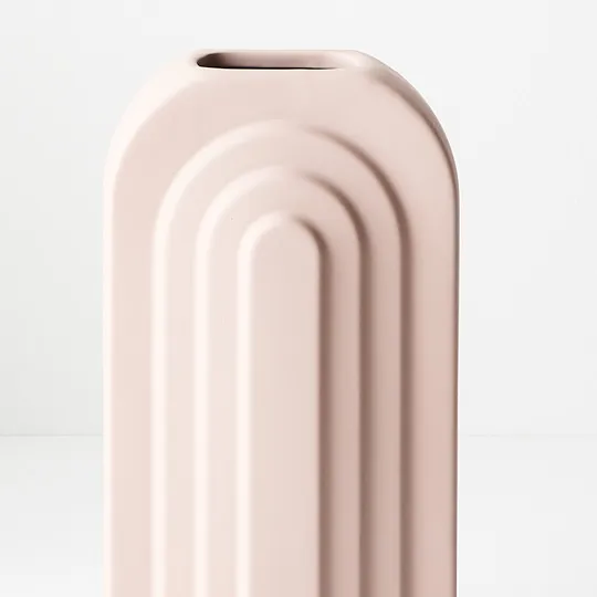 Ceramic Giorgia Vase (13cmL x 25cmH) - Light Pink