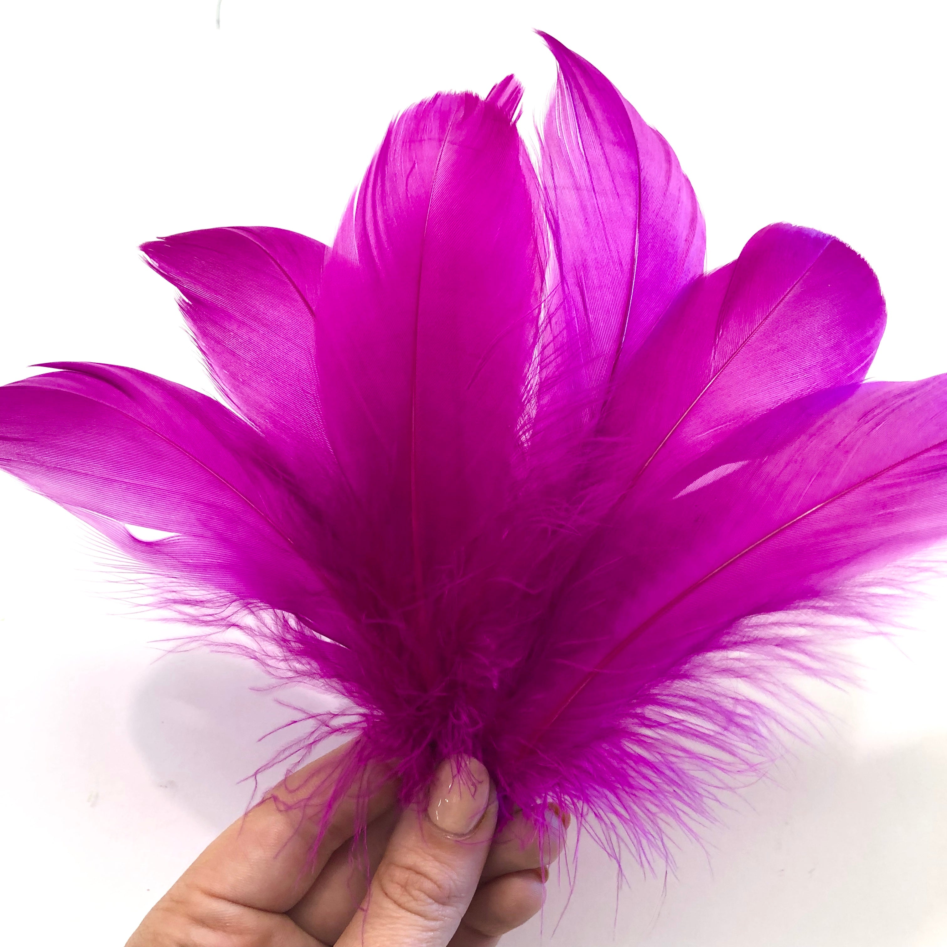 Goose Nagoire Feathers 10 grams - Magenta