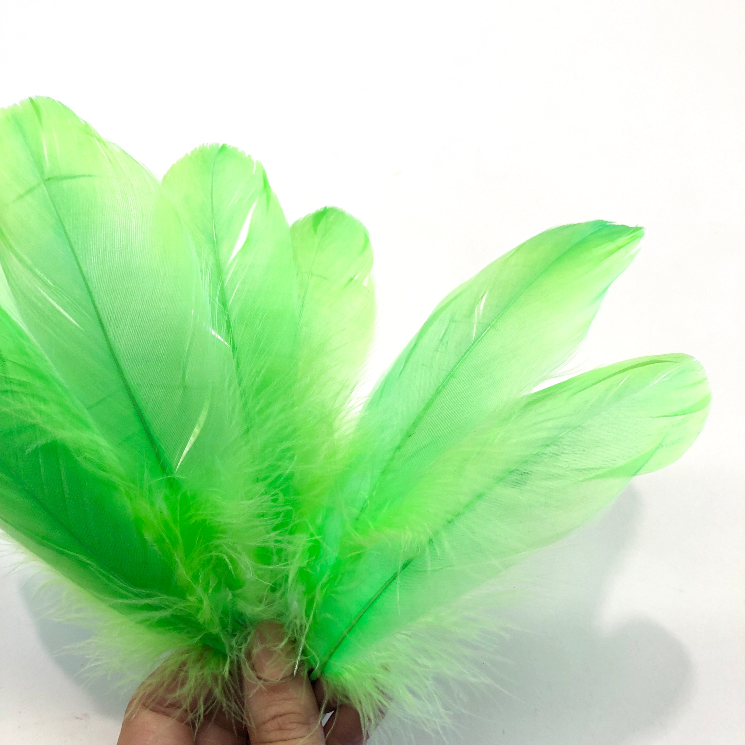 Goose Nagoire Feathers 10 grams - Neon Green