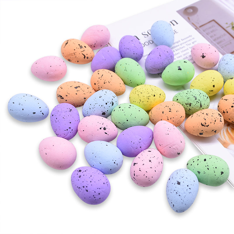 Artificial Mini Foam Easter Bird Eggs 10 pcs - Rainbow Speckle 10 pcs