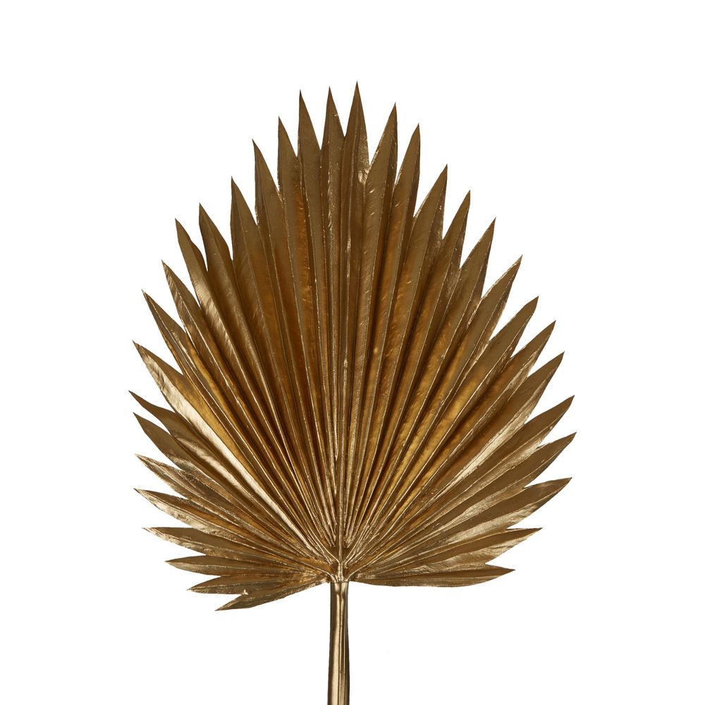 Artificial Fan Palm Stem 97cm - Metallic Gold