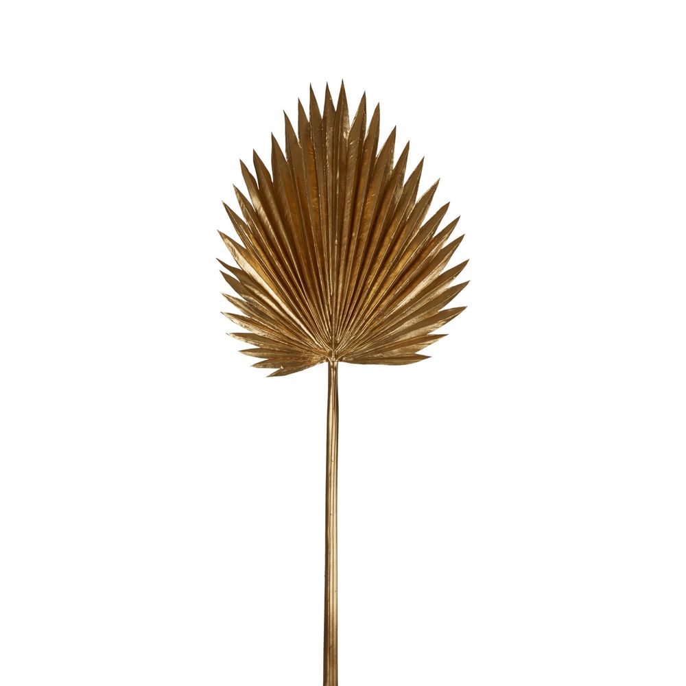 Artificial Fan Palm Stem 97cm - Metallic Gold