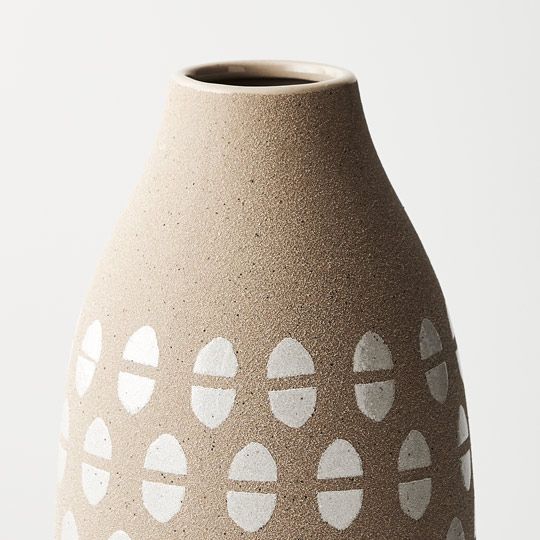 Ceramic Nomad Vase (30.5cmh x 14.5cmd) - Sand