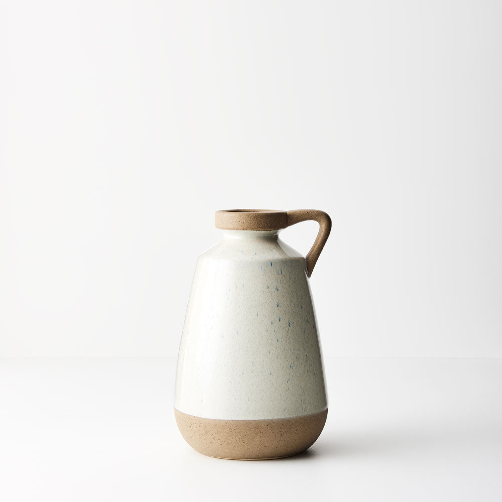 Ceramic Vase Mikala (19.5cmL x 19cmW x 30cmH) - White