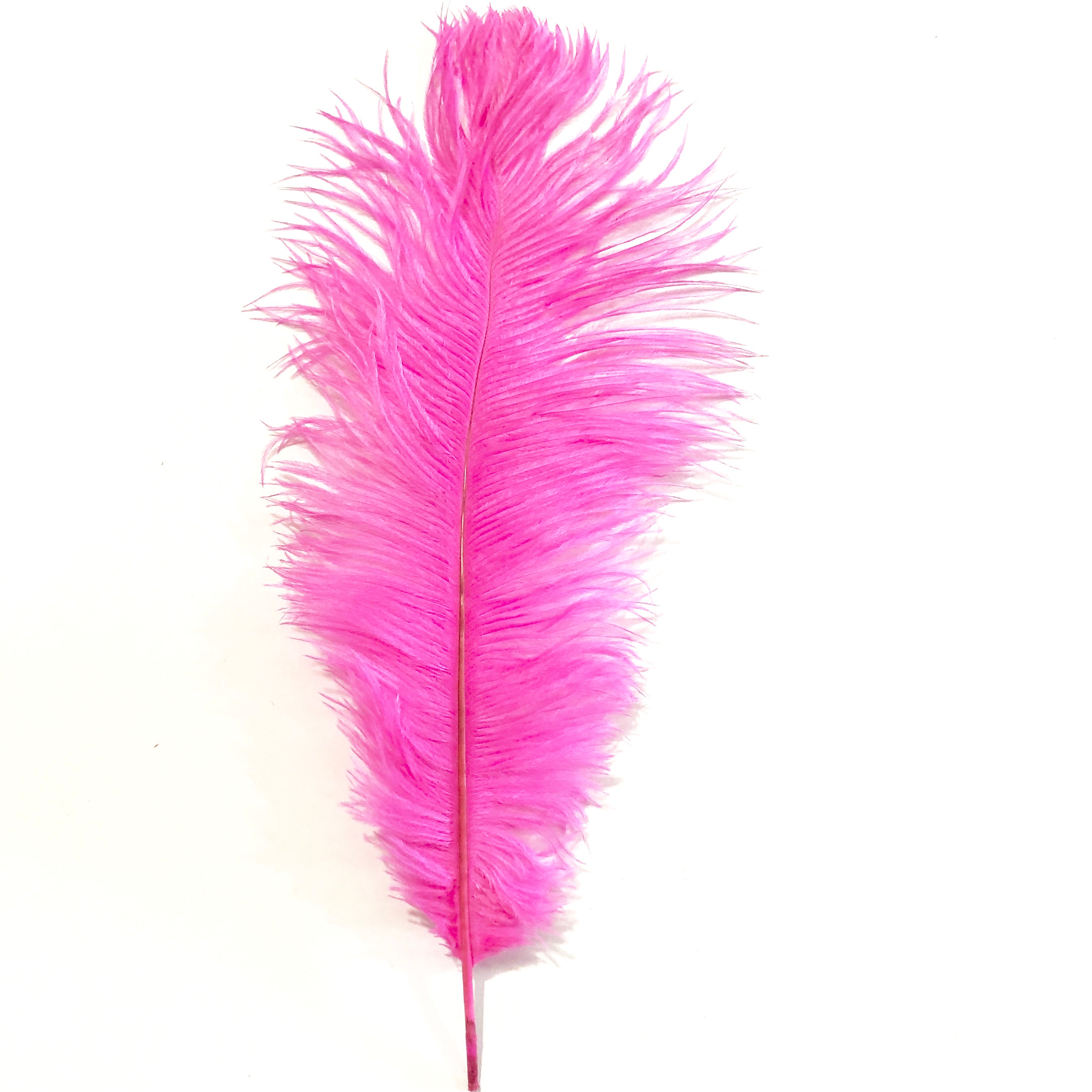 Ostrich Drab Feather 27-32cm - Hot Pink