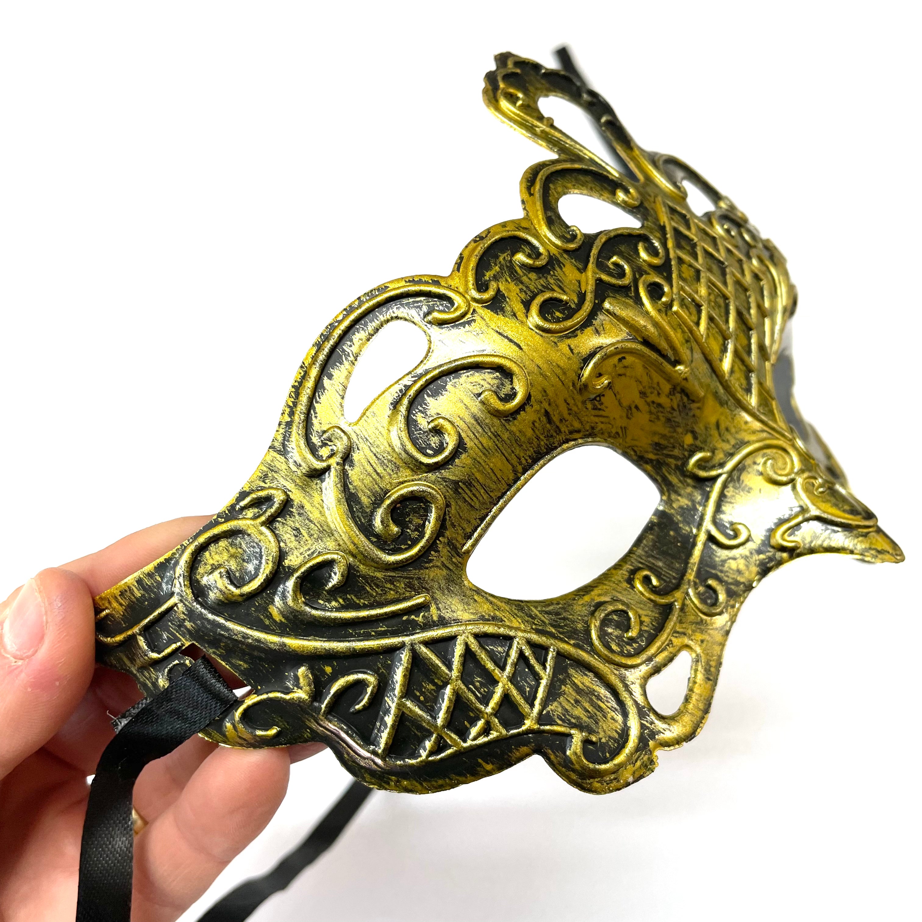 Man Sexy Elegant Masquerade Ball Party Mask - Gold ((Style 10))