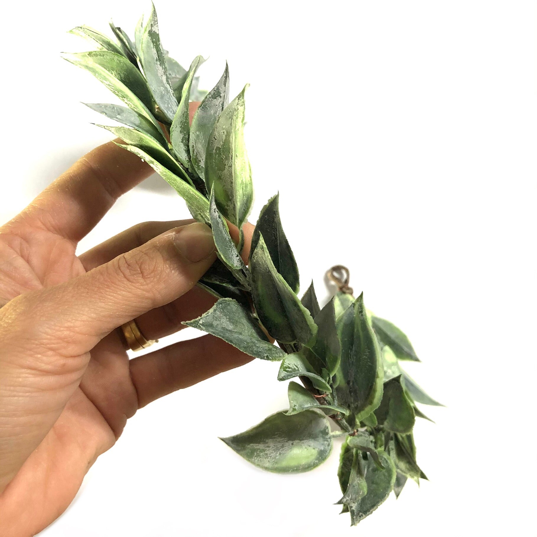 Leaf Greenery Crown Base Stem - Green (Style 3)