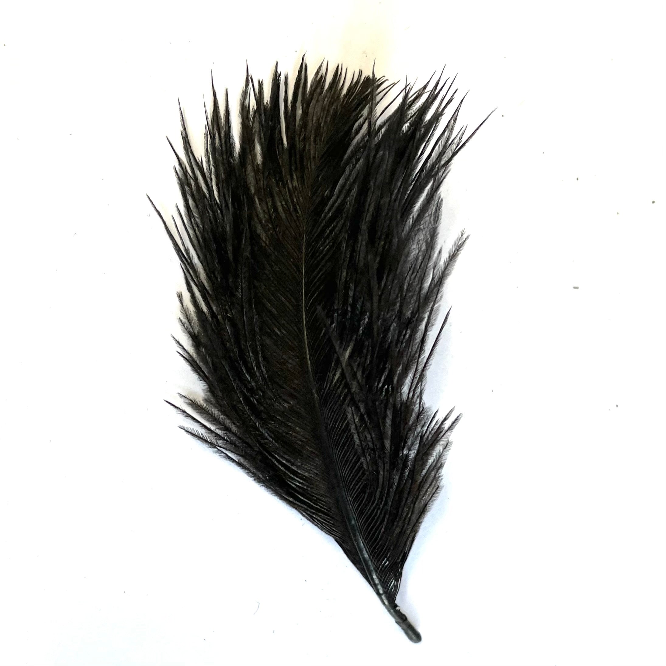 Ostrich Feather Wedding Confetti Mini Drabs 10 grams - Black