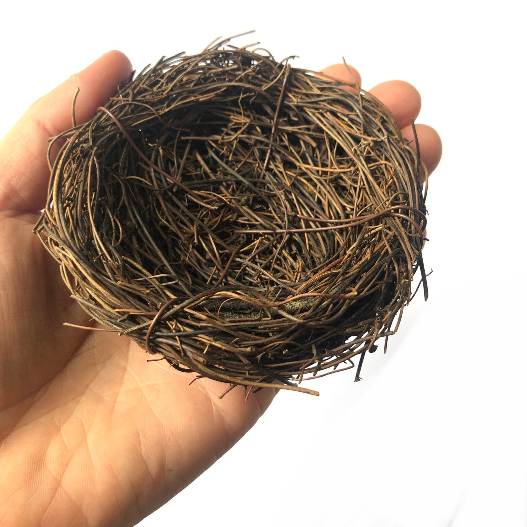 Natural Easter Premium Vine Bird Nest Small 8cm - Natural Brown
