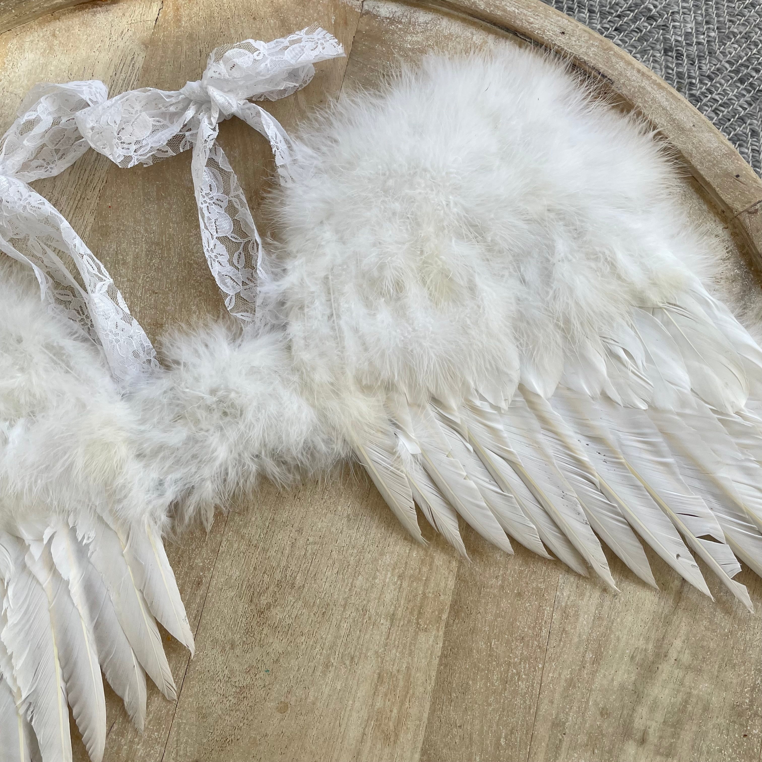 Feather Angel Costume Wings - Off White